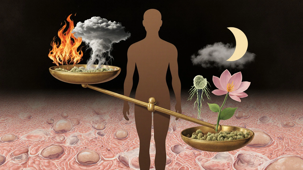 Весы внутри силуэта тела, сравнивающие гормоны тестостерона и эстрогена.